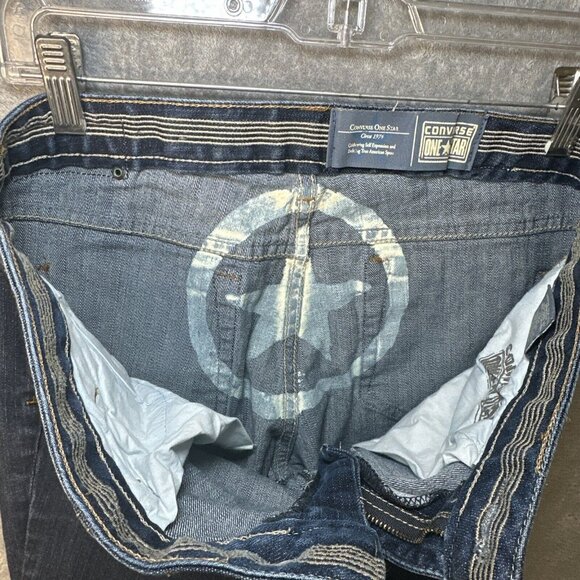 Converse One Star Jeans Women's Size 8 Blue Denim Cotton Spandex - Picture 8 of 10